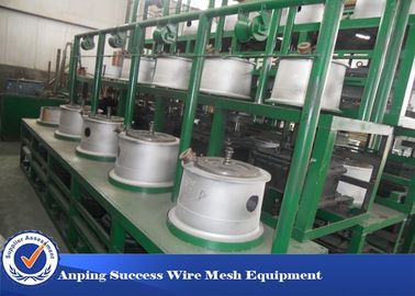 China Tipo de alimentación recto de la máquina mojada del trefilado de la estructura simple del color verde proveedor